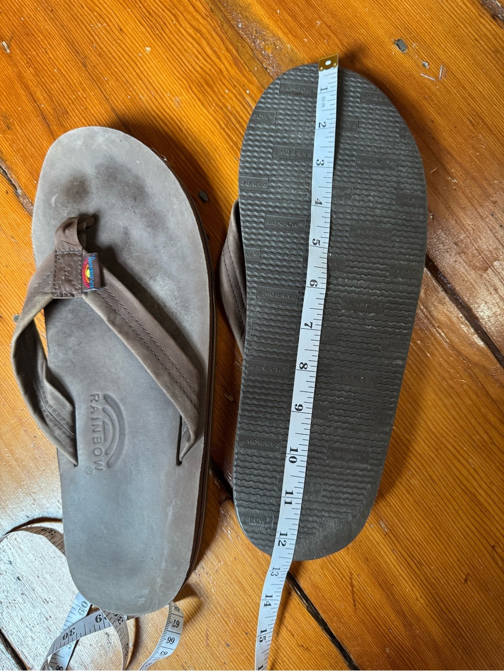 Men’s brown leather RAINBOW sandals - Picture 5 of 6